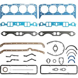 5.7 Full Head Gasket Set Fit for SBC Small Block Chevy 350 5.7L 1955-1979 | Fit for 283 4.6L 302 4.9L 307 5.0L 327 5.4L 350 5.7L FS7733PT2 Helps Address Blown Head Gaskets Overheating Oil Leaks