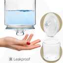 1 Gallon Glass Cookie Jars + Labels & Marker - Set of 2 Canister Sets for Kitchen Counter with Airtight Lids, Sugar Packet Holders Food Storage Containers with Lids Airtight for Pantry, Flour, Sugar.