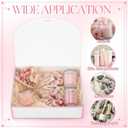 Silkfly 12 Pcs Bridesmaid Proposal Box with Ribbon, 10.6 x 8 x 3.15 Inch Gift Boxes with Lids Paper Gift Boxes for Wedding Baby Shower Birthday Party Present Packaging (White,Pink)