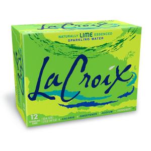 La Croix Sparkling Water, Lime, 12 Fl Oz (pack of 12) (EXP 05/10/26)