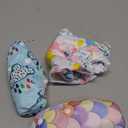 Babygoal Baby Girl and Boy Swim Diapers, Reusable Adjustable Washable One Size Fits 0-8M Baby Gifts and Swimming Lessons 3 Pack 3SD25 (Small, Cloud and Flower)