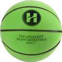Upgraded Silent Basketball Size 7 (29.5''), Non-Vacuum Packaging Dribble Dream Indoor Basketball, Quiet Bounce Dunk Airless Ball Green
