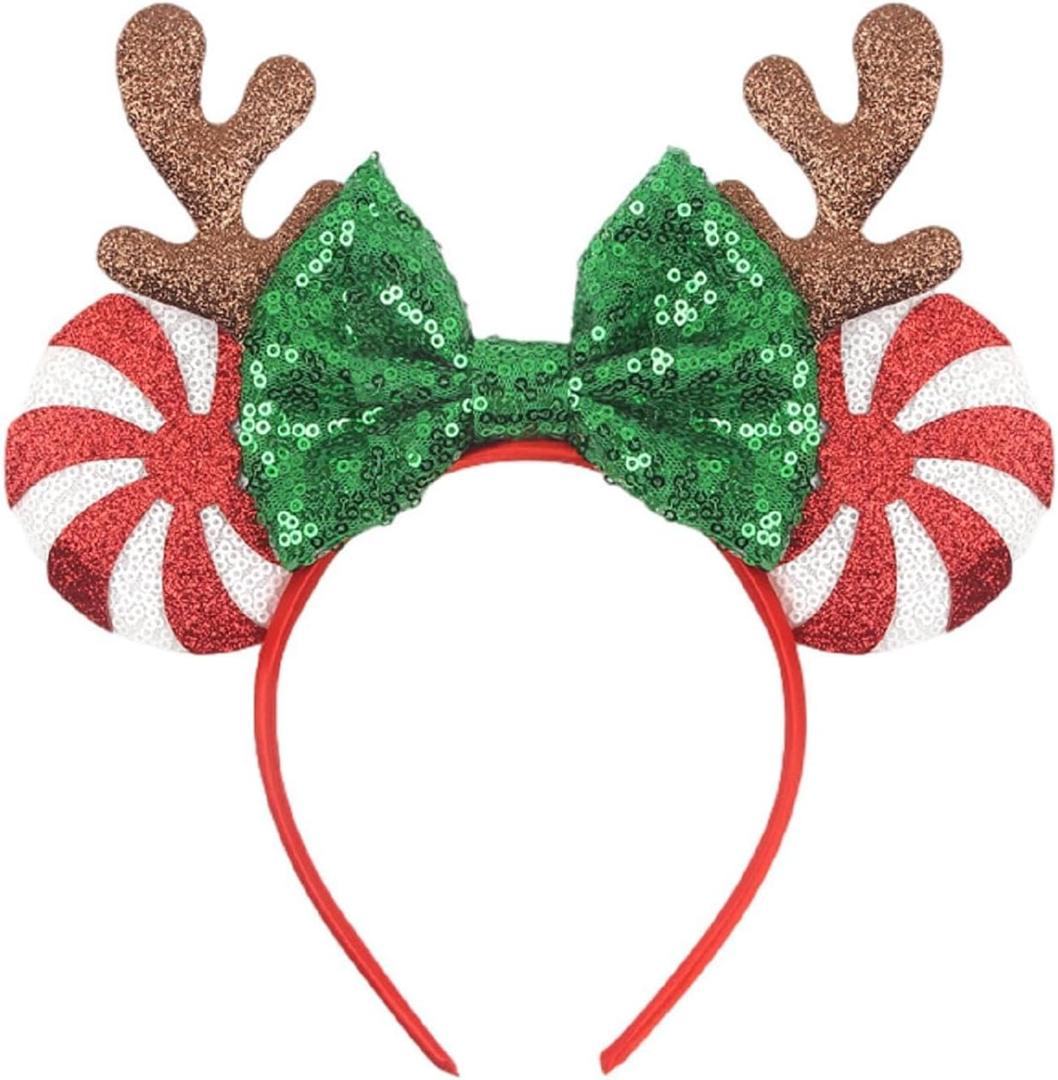Mouse Ears Headbands,Mouse Ears for Cosplay Costume Party Hair Accessories for Women Girls Boys (Christmas02)