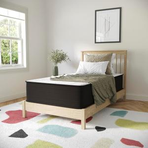 Flash Furniture Dream 12 Inch Hybrid Mattress, Twin Size High Density Foam and Innerspring Mattress in a Box, CertiPur-US Certified Foam