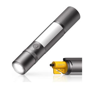 HOTO Emergency Flashlight Rechargeable, Magnetic LED Flashlight High Lumens with Window Glass Breaker Seatbelt Cutter, Zoomable Car Work Flash Light for Car Repair, Camping, Emergency