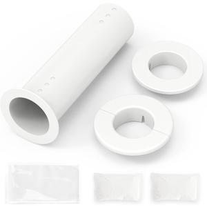 Mini Split Cover Wall Sleeve for Air Conditioner Line Set Covers with air Conditioning Filter Cotton for Outside Units AC Sleeve Through The Wall Pipe Accessories (11 inches Length)
