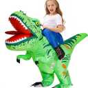MT MENGTONG Inflatable Dinosaur Costume Kids Riding T Rex Blow up Halloween Costume Funny Party for Boys/Girls