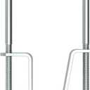 Linone U-Bolt Style Tire Carrier for Trailer, Lockable Spare Tire Mount Bracket, Trailer Tongue or Frame Mount, Fits 4- or 5-Lug Hole Rims, Holds 8-15-Inch