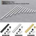 Linear Shower Drain - 18 Inch Brushed Nickel, with Tile Insert Panels
