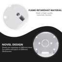 Totority Wall Socket Junction Box 5 Pcs ABS, White, 4.72 X 2.87 X 1.37 Inch, External Installation, Home Decor Electrical Outlet Box for Household Use