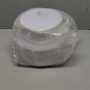 KIRE 100PCS Disposable Plates - White with Gold Rim for Christmas Party/Wedding - Includes 50Pieces 10.25inch Dinner and 50Pieces 7.5inch Dessert/Salad Plates