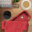 Kids Case for Nintendo Switch 2 with Game Card Slots,Kid Friendly Ultra-Light Anti-Fall & Shockproof EVA Switch 2nd Protection Cover with Ergonomic Grip, Durable Gaming Protective Shell for Teens (Red)