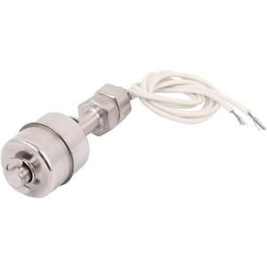 Wired Water Liquid Level Sensor Dual Ball Stainless Steel Float Switch Silver Tone (100mm)