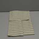 jinchan Striped Linen Kitchen Curtains 24 Inches Length Tier Curtains Farmhouse Modern Cafe Style Small Window Treatments Airy Light Filtering Rod Pocket for Living Room Bathroom 2 Panels Sage Green