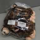 Hungdao 6 Packs Hanging Monkey Stuffed Jungle Animal Toy Gifts with Hook and Loop Jungle Party Hanging Plush Monkey for Classroom Birthday Party Decorations(Dark Brown,24 Inch)