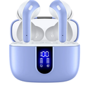 TAGRY Bluetooth Headphones True Wireless Earbuds 60H Playback LED Power Display Earphones with Wireless Charging Case IPX5 Waterproof in-Ear Ear buds with Mic for TV Smart Phone Laptop Computer Sports