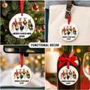 9 x Chicken Christmas Ornament, Merry Chick-Mas 2025 Funny Chickens Ornament, Chicken Lover Gifts for Women, Farmhouse Coop Decor, Rooster Hen Ceramic Christmas Tree Decoration