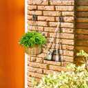 6 Pcs Brick Hook ClipsStainless Steel Brick HangerNo Drill Brick Wall Clips for Outdoor Heavy Duty Decor Fit 1-3/4" to 2-3/4" Black