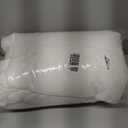 Cloud-Like Full Size Mattress Topper - 100% Cotton Top Mattress Pad for Back Pain Relief - Breathable & Naturally Cooling for Hot Sleepers, White