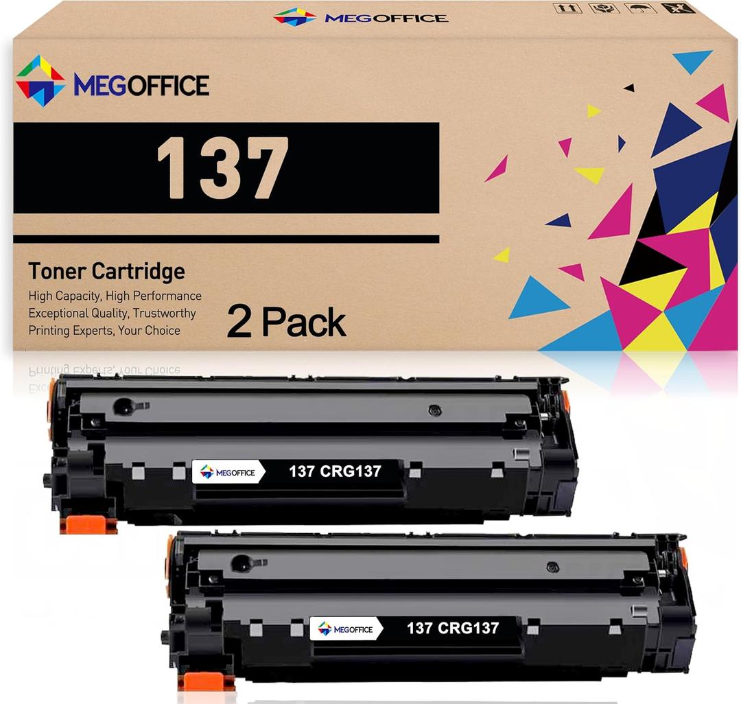 Compatible Toner Cartridge Replacement for Canon 137 Black Toner Cartridge CRG137 for ImageCLASS MF236n D570 MF232w MF244dw MF247dw MF249dw MF242dw MF23bn MF230 MF240 MF210 (Black, 2-Pack)