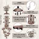 Mushroom Wind Chimes Outdoor - Metal Waterproof Windchime Indoor Outside Decor for Garden Yard Patio Balcony Christmas New Year Hanging Decoration Birthday Gift for Women Mom Grandma Wife