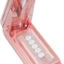 Pill Cutter Splitter for Small and Tiny Pills, Pill Splitter Accurately Cuts Multiple Pills at Once for Large and Small Medicines, Sharp Blade with Safety Guard (Pink)