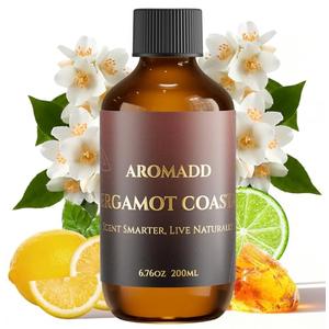 Aromadd Bergamot Coastal Diffuser Oil Inspired by Luxury Hotel Scent 6.76 Fl Oz (200ml), Aroma Diffuser & Hotel Fragrance Diffuser Oil, Essential Oil Diffuser for Aromatherapy, Long-Lasting