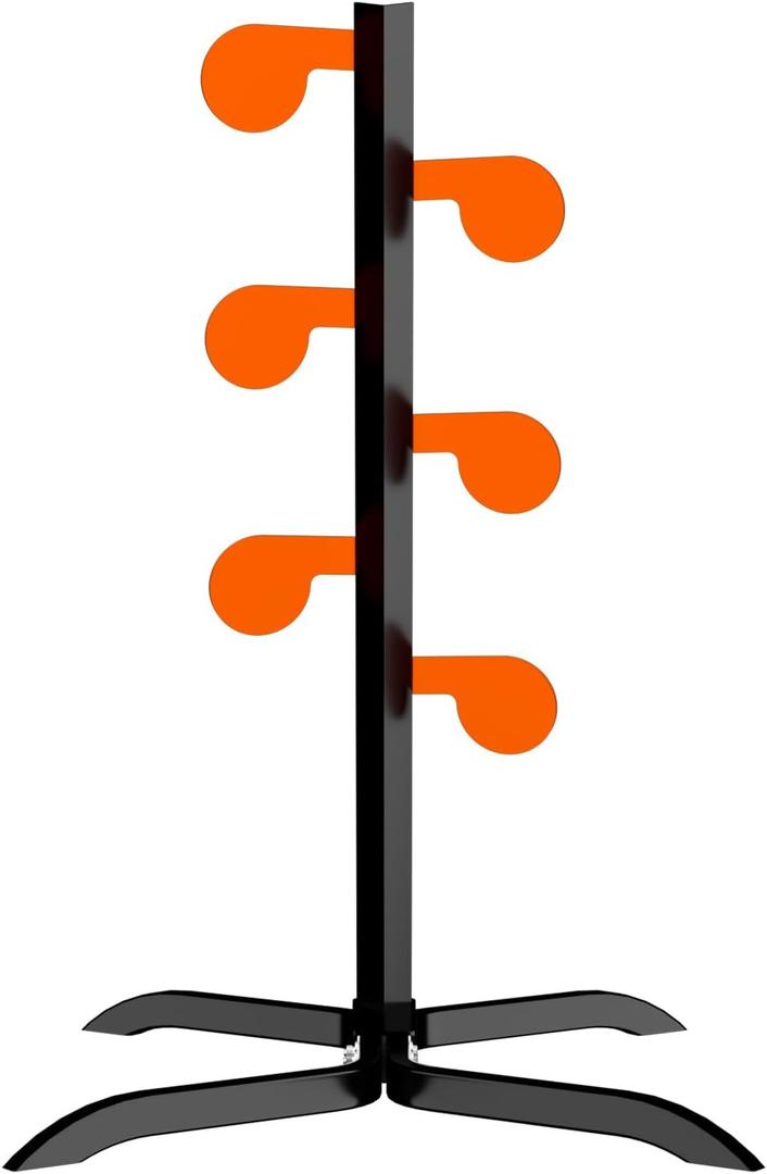 Highwild AR500 Dueling Tree Target Kit - Six Steel Paddles 4" x 1/4" Reactive Shooting Targets with Stand, 42" X 27" X 31"