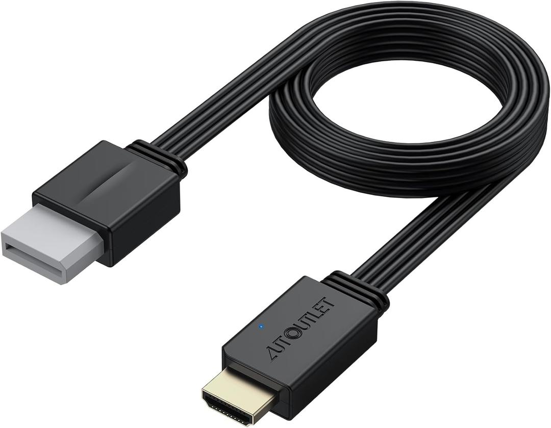 AUTOUTLET Wii to HDMI Converter 1080P 5ft/150cm for Full HD Device, Adapter with HDMI Male Cable Output Compatible with Wii, Wii U, HDTV, Monitor-Supports All Wii Display Modes