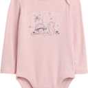 GAP baby-girls Long Sleeve Logo Bodysuit (6-12 Months, Primitive)