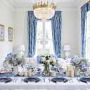 Hioasis 175pcs Blue and Silver Plastic Plates - Elegant Disposable Dinnerware Set Suitable for 25 Guests Include 10.25" Dinner & 7.5" Dessert Plates, Cutlery, Napkins, Cups for Party & Wedding