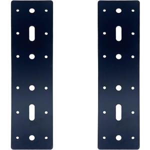 2PCS 11" X 3" Straight Steel Flat Plate,Heavy Duty Mending Plate Joining Connecting Brackets, I Strap Metal Plate.Fit 4x4,6x6 for Repair House,Furniture,Pavilion,Straight Flat Plate for tress framing
