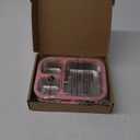 Kids Stainless Steel Bento Box with Silicone Lid Leak-proof Toddlers Lunch Container 3 Compartments Dishwasher Safe Pink