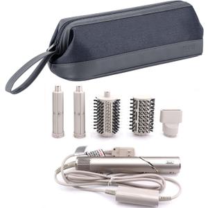 Airwrap Travel Case for Dyson/Shark Flexstyle, Travel Pouch for Complete Styler and Attachments, Travel Bag for Hair Dryer (Dark Gray)