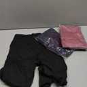 3 Pack Fleece Lined Leggings Women with Pockets -Warm Winter Yoga Pants for Women Thermal Running Workout Leggings (Small-Medium, Black/Navy/Dark Pink)