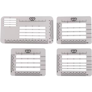 Envelope Addressing Guide Stencil Template Set, BENBO 4 Styles Lettering Envelope Addressing Stencil for Making Card