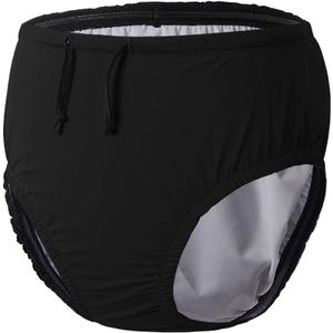 Youth Special Needs Reusable Swim Diapers Swimwear for Incontinence Cloth Diaper Covers Waterproof,Leakproof, Unisex (12-14T, Black)