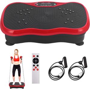 Vibration Plate Exercise Machine, Vibrating Plate Fitness Platform with Remote Control Portable Vibration Plates for Lymphatic Drainage, Weight Loss, Toning, Recovery & Home Workouts