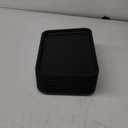 Gerrii 18 Pcs Plastic Fast Food Trays Bulk 9 x 12 Inch Restaurant Serving Cafeteria Grill School Lunch Trays Rectangular Serving Platter for Kitchen Hotel Restaurant (Black)