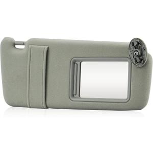 Gray Passenger Right Side Sun Visor Replacement Compatible with 2007 2008 2009 2010 2011 Toyota Camry Without Sunroof Replace 74310-06750-E0
