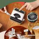 Makeid Q1 Label Maker Machine with Tape - Portable Bluetooth Label Makers for Home & Office Organization - Compatible with Apple iOS & Android - Clear Prints, Custom Templates & Fonts, Retro Design (Green)