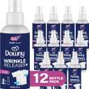 Downy Wrinkle Release Spray Travel Size, All In One Formula, Removes Wrinkles, Static and Odor Eliminator, Light Fresh Scent, 3 Fl Oz, Pack of 12