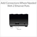 NETGEAR Nighthawk Tri-Band Whole Home Mesh WiFi 6 Add-on Satellite (MS80) add up to 2,250 sq. ft. of Coverage