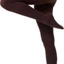 DUCMODA Women's 70D Semi-Opaque Tights High Waist Solid Soft Stretch Pantyhose (Brown, XS)