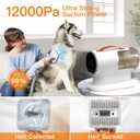 AIRROBO Dog Grooming Vacuum Kit,12000Pa Strong Pet Vacuum for Shedding, Grooming Hai,Quiet,PG100, 2L Large Capacity