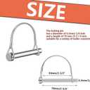 3 x 12pcs Arched Pto Pin, 1/4" x 2-3/4", Silver, for PTO, Farm, Lawn, Hitches, Garden