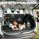 All Weather TPE Floor Cargo Liner with Backrest Mats,Compatible with 2026 Toyota RAV4 Hybrid,Odorless Anti-Slip Full Season Rear Cargo Mat Accessories,Exclude PHEV Models & Cargo Area with Subwoofer