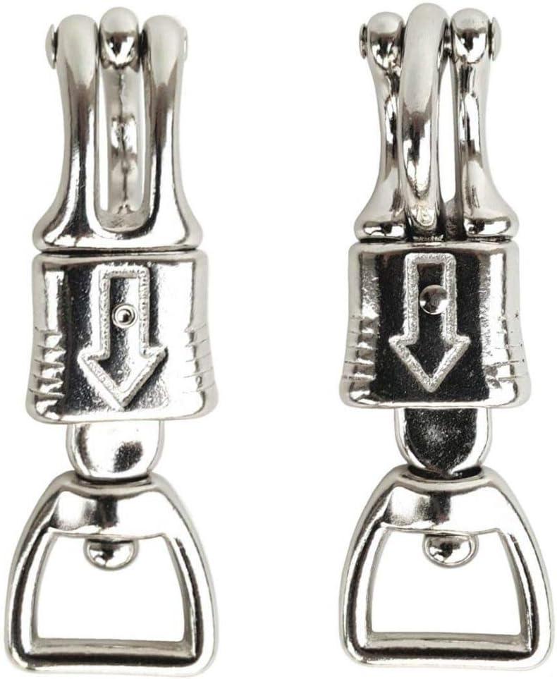 Saddles & Such Quick Release Panic Snap WRectangular Swivel 1inch X 4-12inch 2 Pack