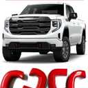 Tow Hook Covers for GMC Sierra 1500 2019-2026 Vertical Tow Hooks, Hitch Cover Front Customized Car Tow Hooks Compatible with GMC Sierra 1500 2019, 2020, 2021, 2022, 2023, 2024, 2025 Accessories (Red)