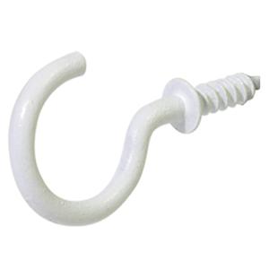 Hillman 35252 Cup Hooks, 1-1/4-Inch, White, 30-Pack